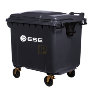 Contenedor de basura plástico 1100 litros color Gris Oscuro origen Alemán