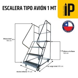 Escalera tipo avión 1 metro