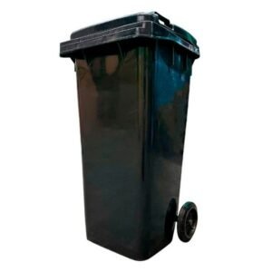 Contenedor de basura plástico 240 litros color Gris Oscuro - Industrial Partner