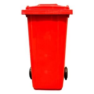 Contenedor de basura plástico 240 litros color Rojo - Industrial Partner