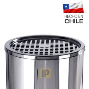 Basurero de acero inoxidable con cenicero 30 litros