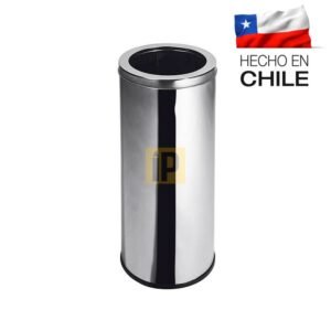 Basurero Acero Inoxidable tapa embudo 45 litros