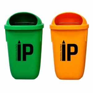 Basurero plastico 50 litros para pedestal o muro importado